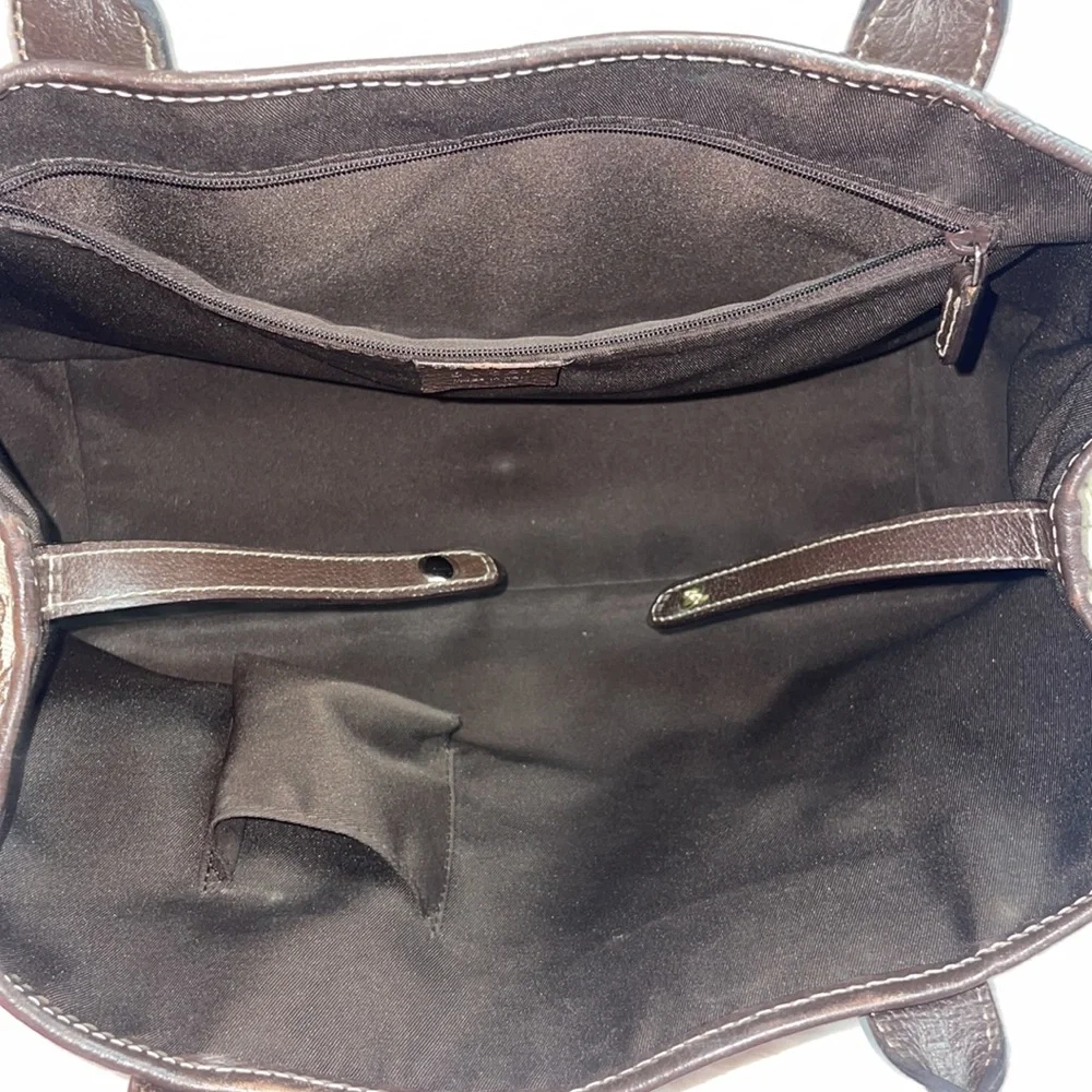 Gucci Princy Canvas & Leather Guccissima Monogram Medium Shoulder Tote Bag Brown - Picture 15 of 17